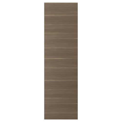 VOXTORP dark walnut effect wood grain door, rectangular, modern design.