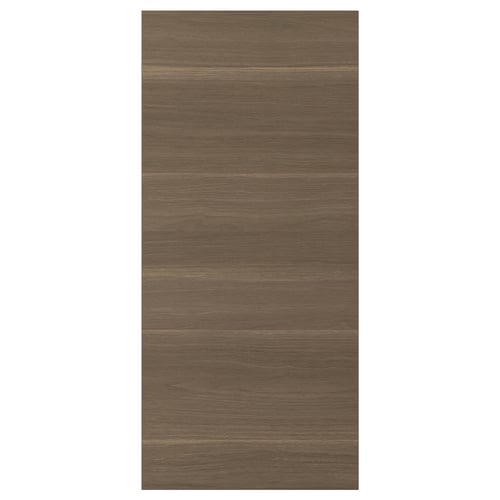 VOXTORP door, walnut effect, rectangular, minimalist design, wooden texture, dark brown.