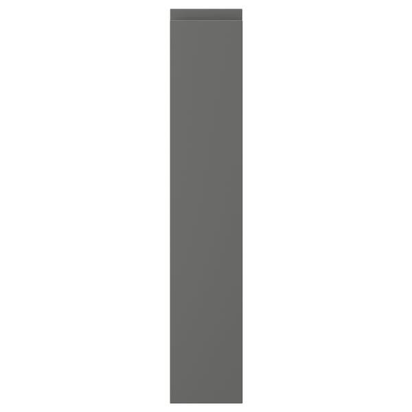 VOXTORP Door, dark grey, 15x80 cm