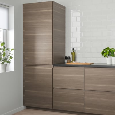 VOXTORP Door, walnut effect, 30x60 cm