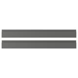 VOXTORP Drawer front, dark grey, 90x10 cm