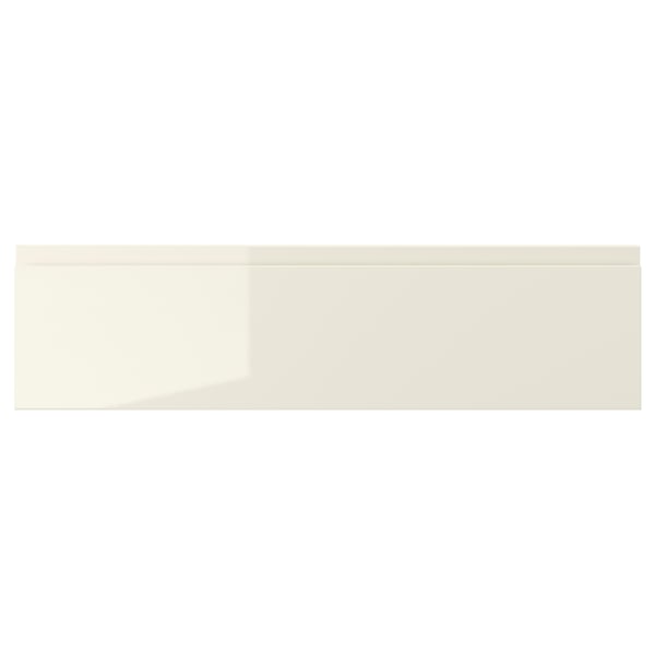 VOXTORP Drawer front, high-gloss light beige, 75x20 cm