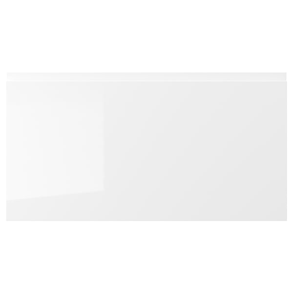 VOXTORP Drawer front, high-gloss white, 75x40 cm