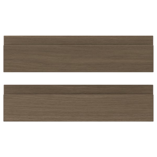 VOXTORP Drawer front, walnut effect, 40x10 cm