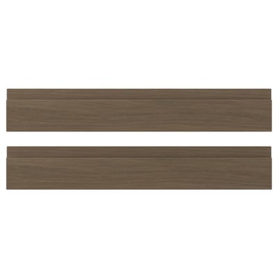 VOXTORP Drawer front, walnut effect, 60x10 cm
