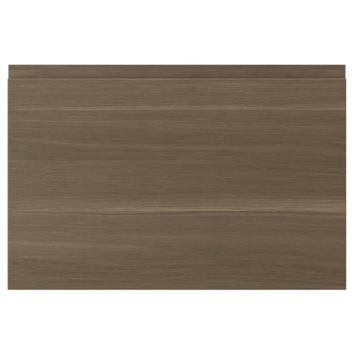 VOXTORP: dark walnut, rectangular cabinet front with integrated handles.