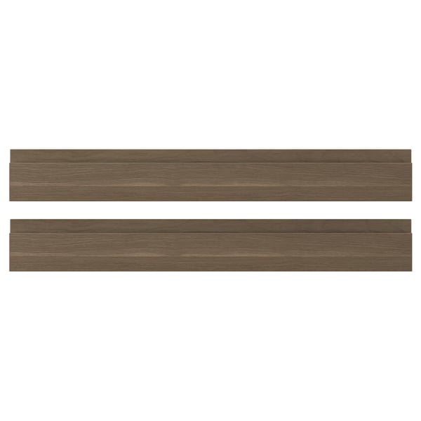 VOXTORP Drawer front, walnut effect, 75x10 cm