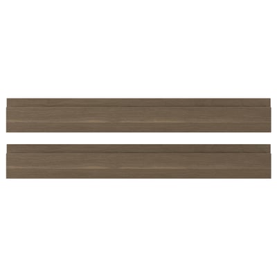 VOXTORP Drawer front, walnut effect, 75x10 cm