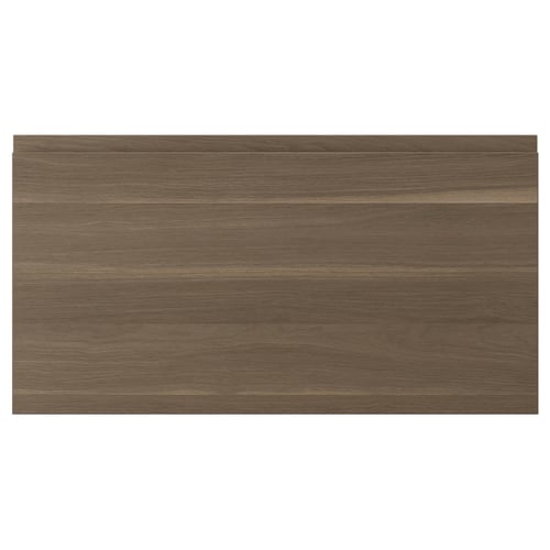 VOXTORP drawer front, dark walnut, rectangular, sleek design.