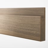 VOXTORP Drawer front, walnut effect, 75x10 cm