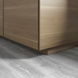 VOXTORP Plinth, walnut effect, 220x8 cm