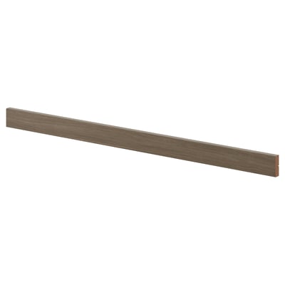 VOXTORP Rounded deco strip/moulding, walnut effect, 221 cm