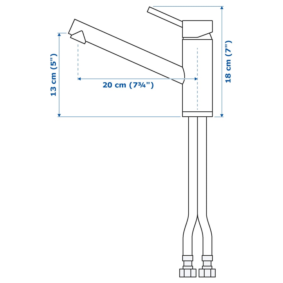 YTTRAN Kitchen mixer tap, chromeplated IKEA