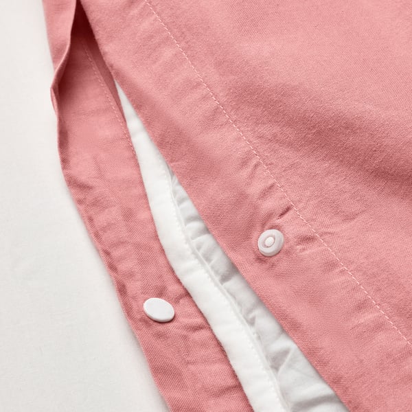 ÄNGSLILJA エングスリリア 掛け布団カバー&枕カバー(枕カバー2枚), ダークピンク, 200x200/50x60 cm