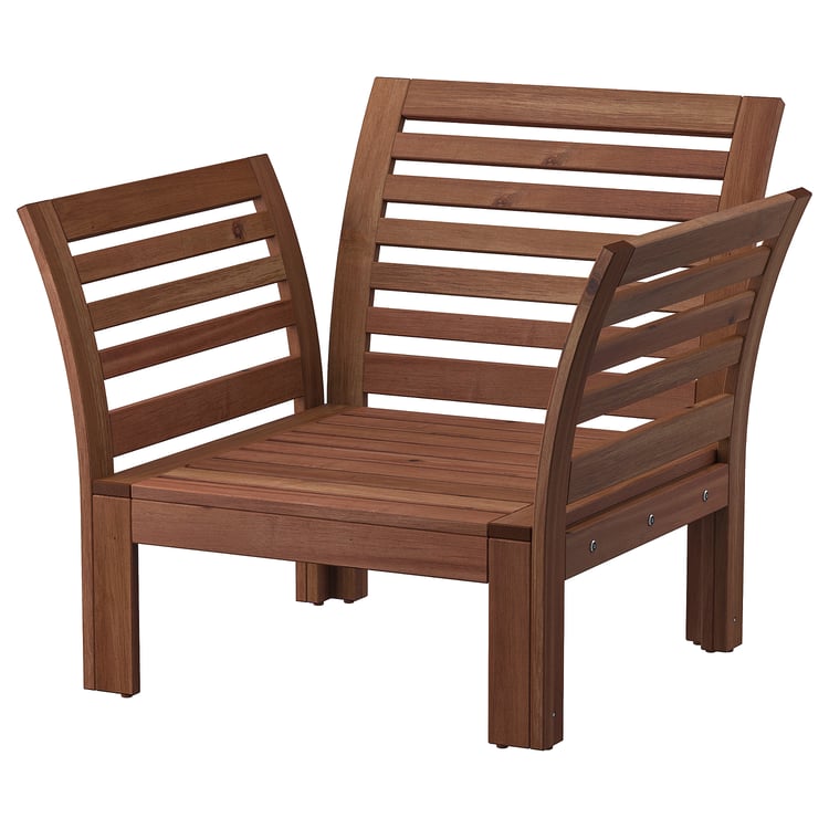 ÄPPLARÖ エップラロー アームチェア 屋外用, ブラウンステイン IKEA