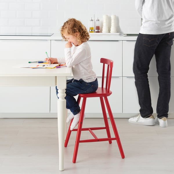 Agam アーガム 子ども用チェア レッド Ikea