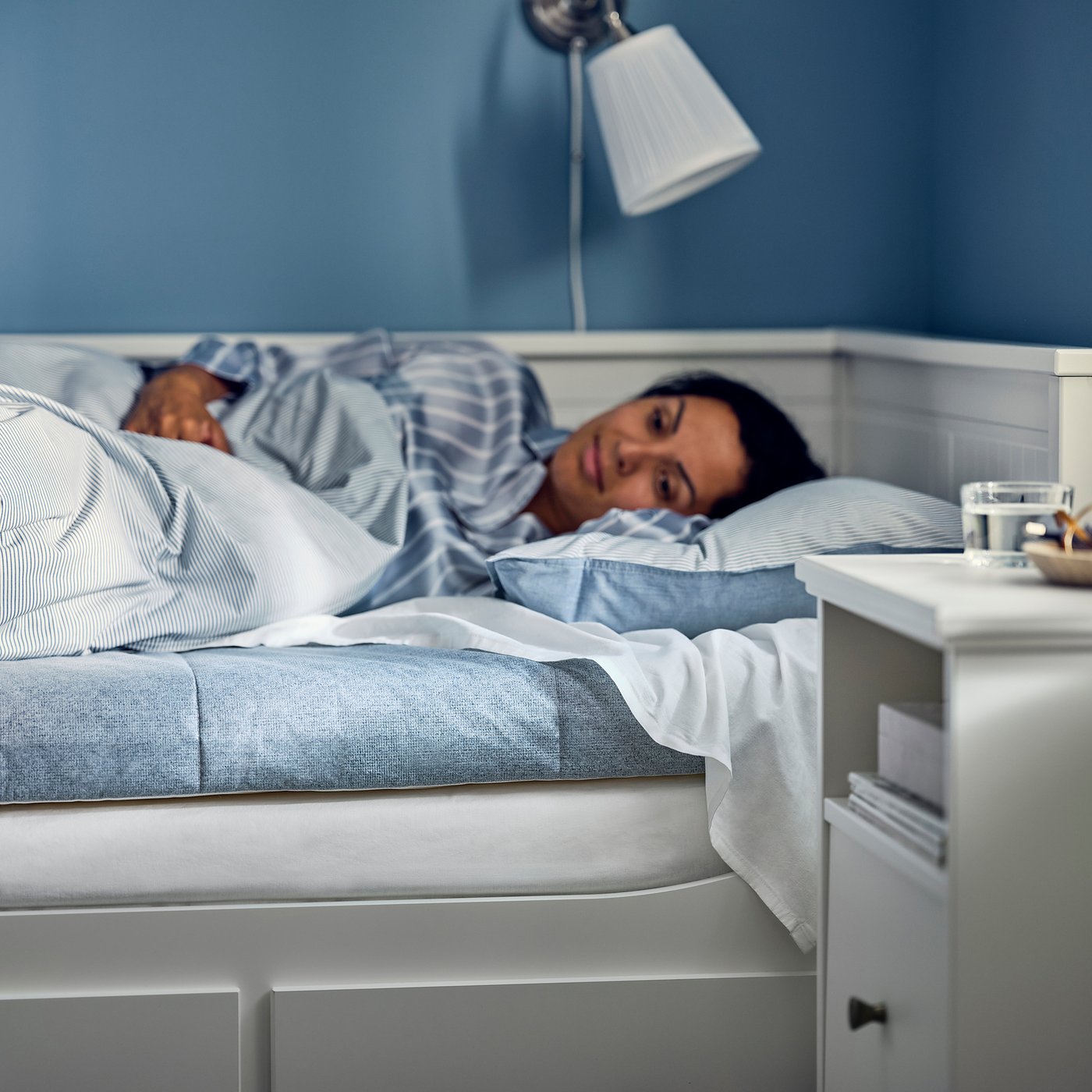 ÅGOTNES オーゴートネス 高反発マットレス, やわらかめ/ライトブルー