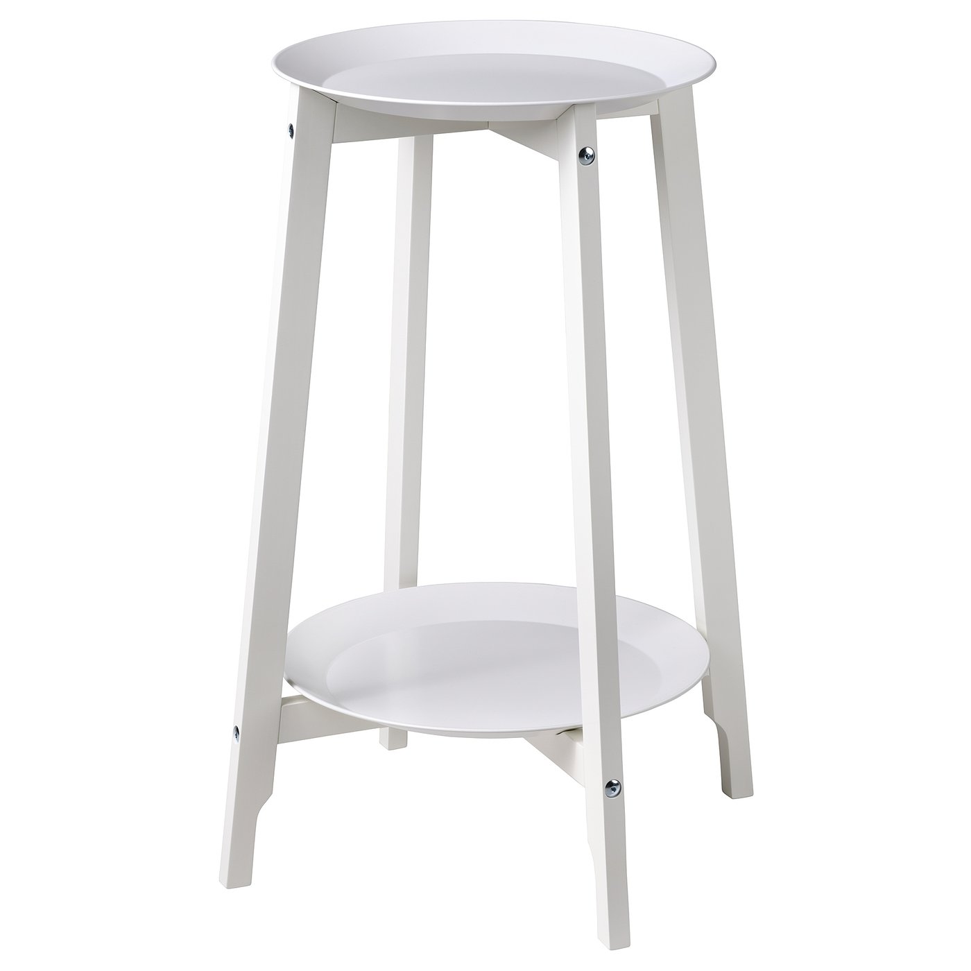 IKEA ホワイト木製フラワーベーススタンド イケア IKEA フラワーベーススタンド プランタースタンド