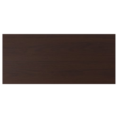 ASKERSUND アスケルスンド 引き出し前部, ダークブラウン アッシュ調, 90x40 cm