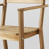ASKHOLMEN アスクホルメン チェア アームレスト付き 屋外用, アカシア材