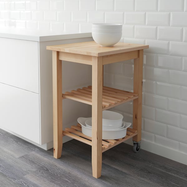 BEKVÄM ベクヴェーム キッチンワゴン, バーチ, 58x50 cm - IKEA