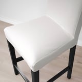 BERGMUND ベリムンド カウンターチェア 背もたれ付き, ブラック/インセロス ホワイト, 62 cm