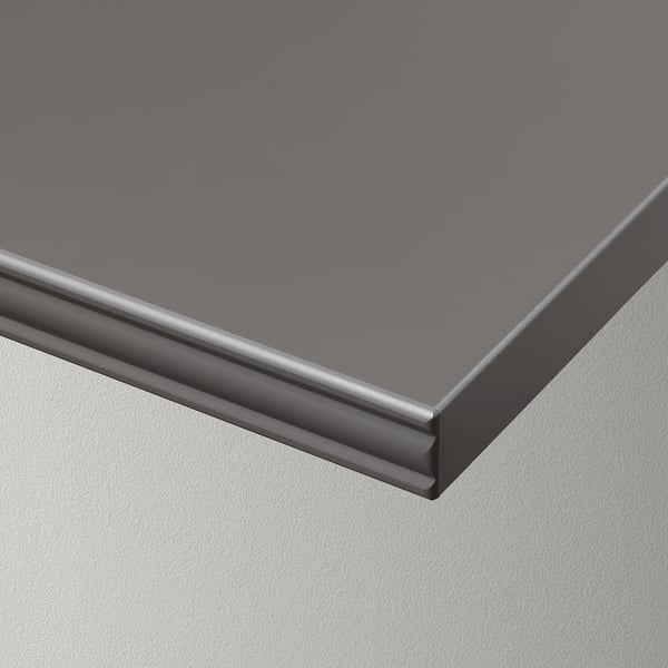 Bergshult ベリスフルト Krokshult クロークスフルト ウォールシェルフ ダークグレー チャコール 80x30 Cm Ikea
