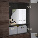 BESTÅ ベストー 収納コンビネーション 扉付, ブラックブラウン/セルスヴィーケン ハイグロスブラウン, 120x42x193 cm