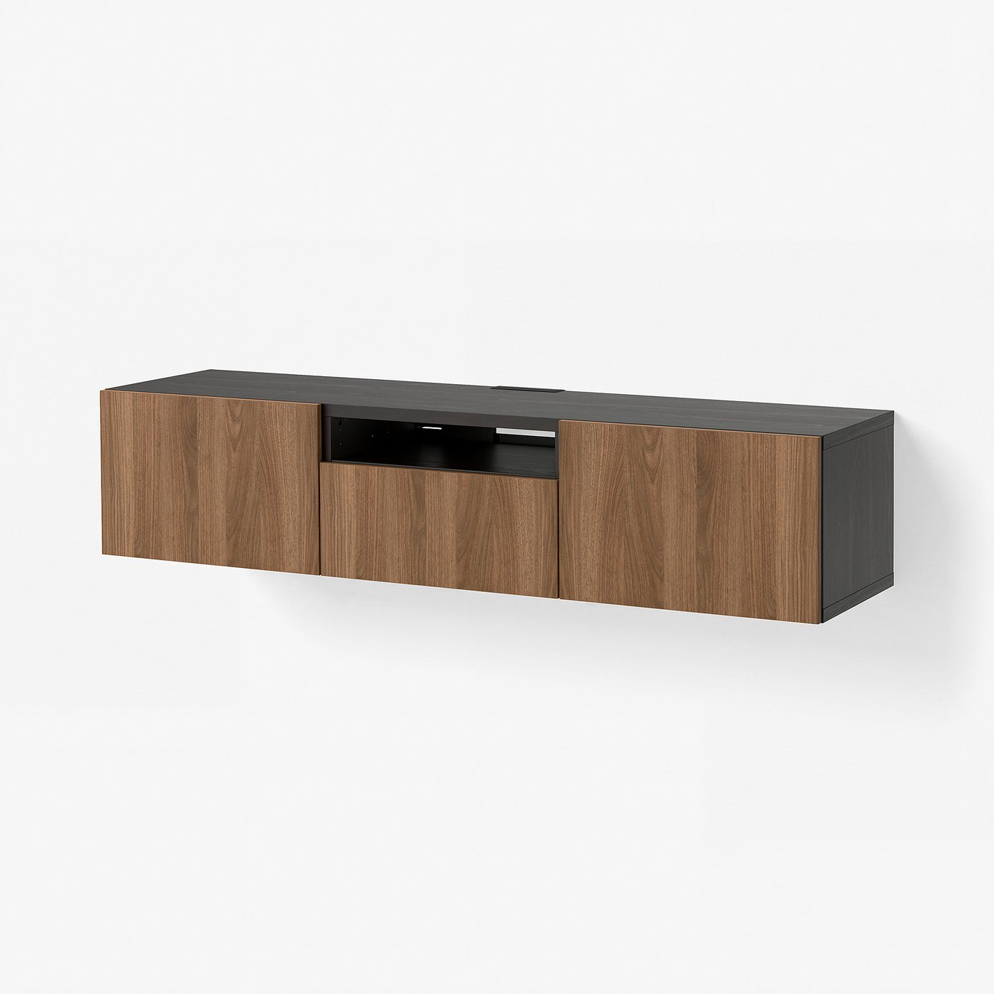 BESTÅ ベストー テレビ台, ブラックブラウン ラップヴィーケン