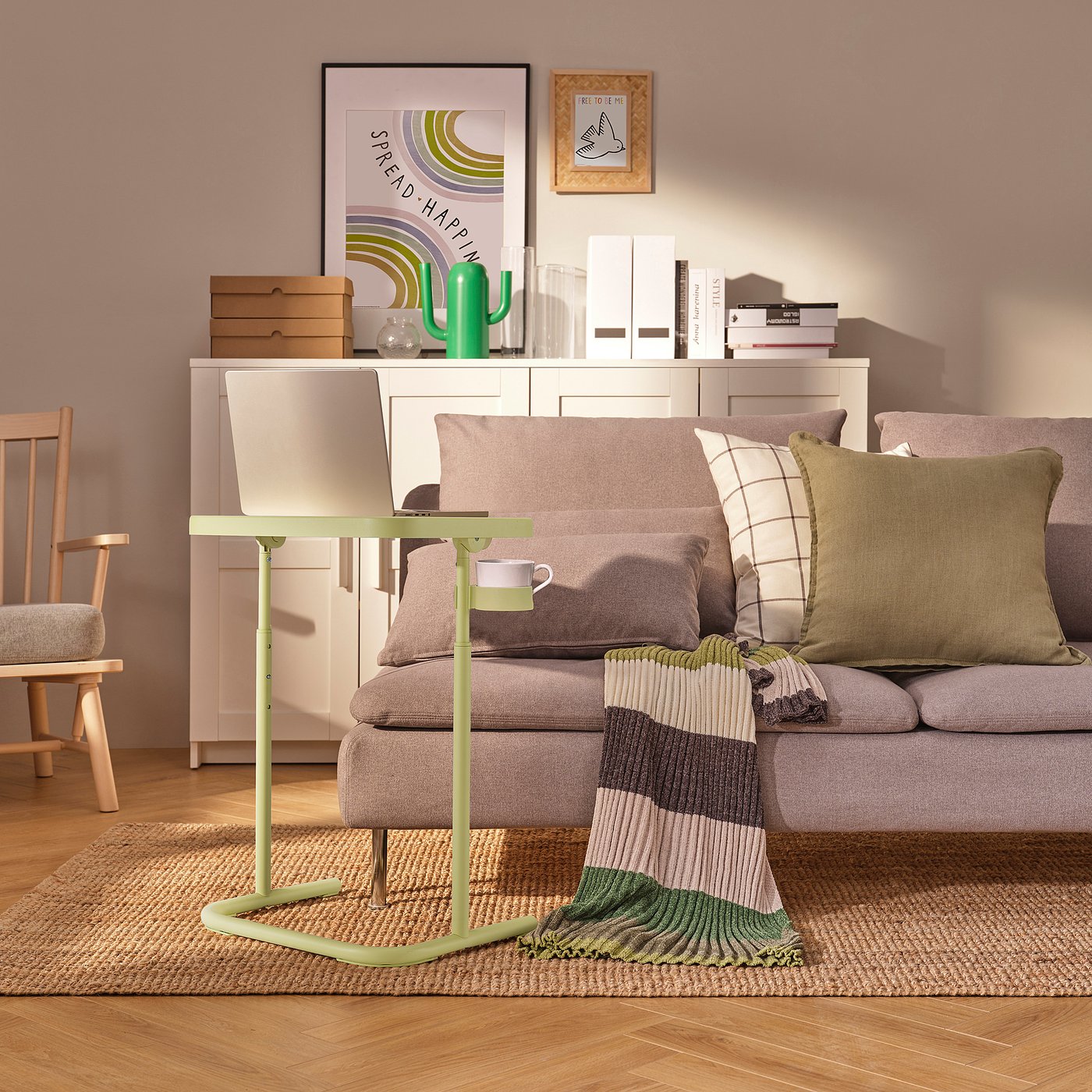 IKEA ビョルコーセン ラップトップスタンド BJÖRKÅSEN ビョルコーセン ラップトップスタンド, イエローグリーン - IKEA