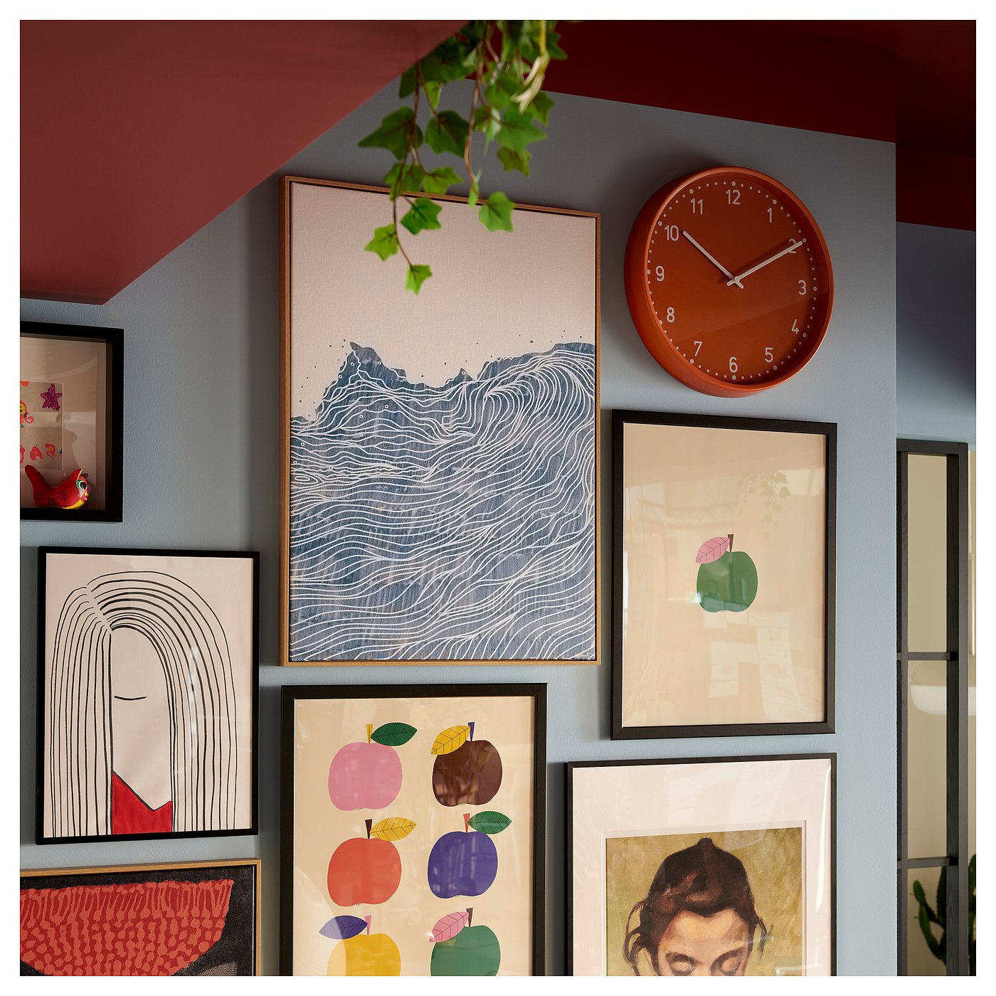 IKEA カラフル絵画　50cm×70cm PJÄTTERYD プィエッテリード アート, 睡蓮、1916‐19年, 70x50 cm