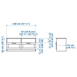 BRIMNES ブリムネス テレビ台, ホワイト, 120x41x53 cm