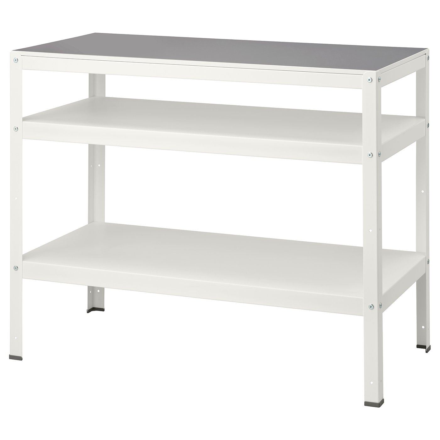 IKEA BROR ブロール ワゴン, ホワイト, システム収納