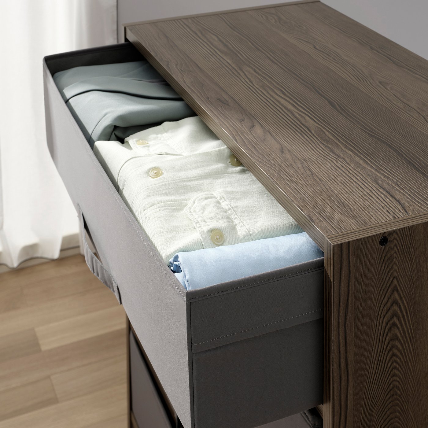 BRUKSVARA ブルクスヴァーラ 収納ユニット ボックス4個付き