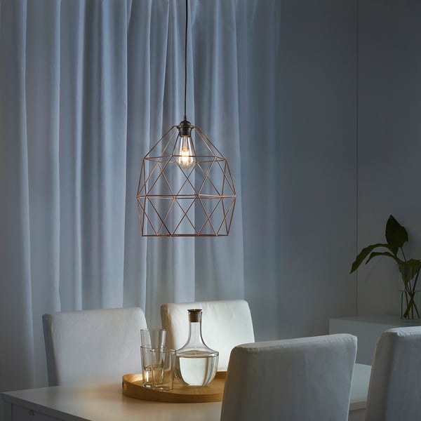Brunsta ブルンスタ ペンダントランプシェード コッパーカラー 30 Cm Ikea