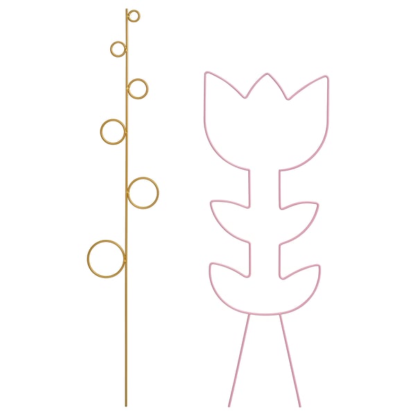 DOFTRIPS ドフトリプス プラントサポート 2点セット, 室内/屋外用/形ミックス