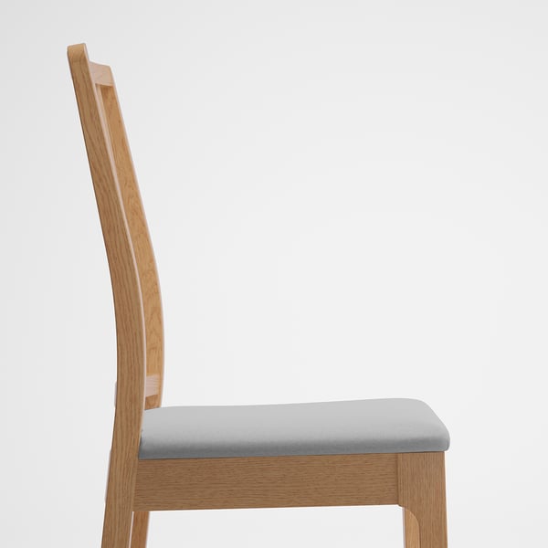 Ekedalen エーケダーレン チェア オーク オッルスタ ライトグレー Ikea