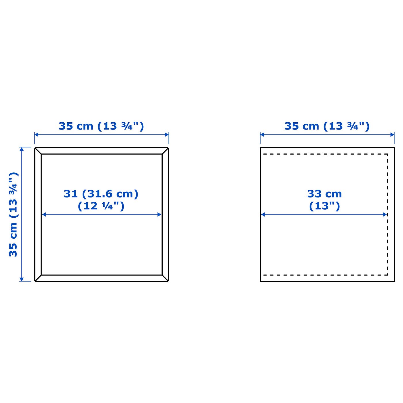 IKEA EKET キャビネット ダークグレー 35x35x35 cm EKET エーケト ウォールキャビネット ガラス扉付, ダークグレー