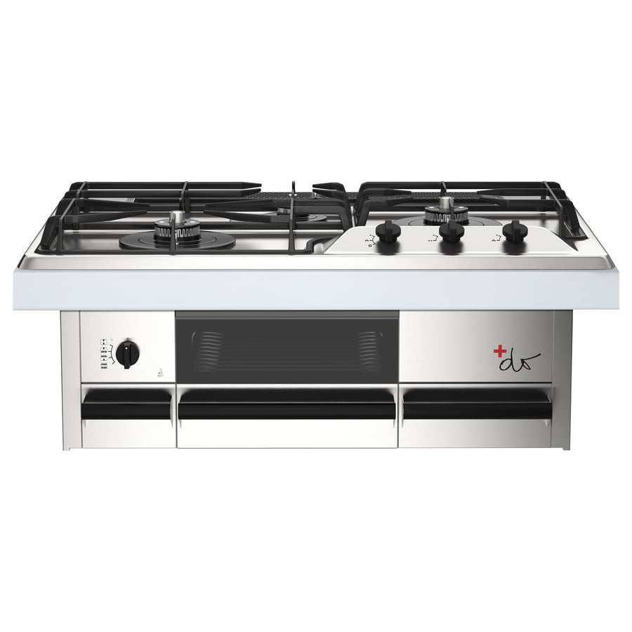 ELDIG エルディッグ F2 HGA3 13A 都市ガス 13A コンロ グリル付き, ステンレススチール IKEA