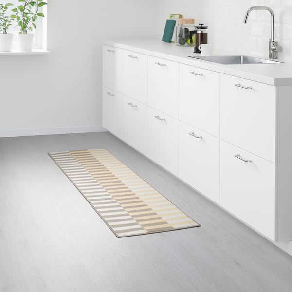 Elverk エルヴェルク キッチンマット ベージュ 45x180 Cm Ikea Elverk エルヴェルク キッチンマット ベージュ 45x180 Cm Ikea