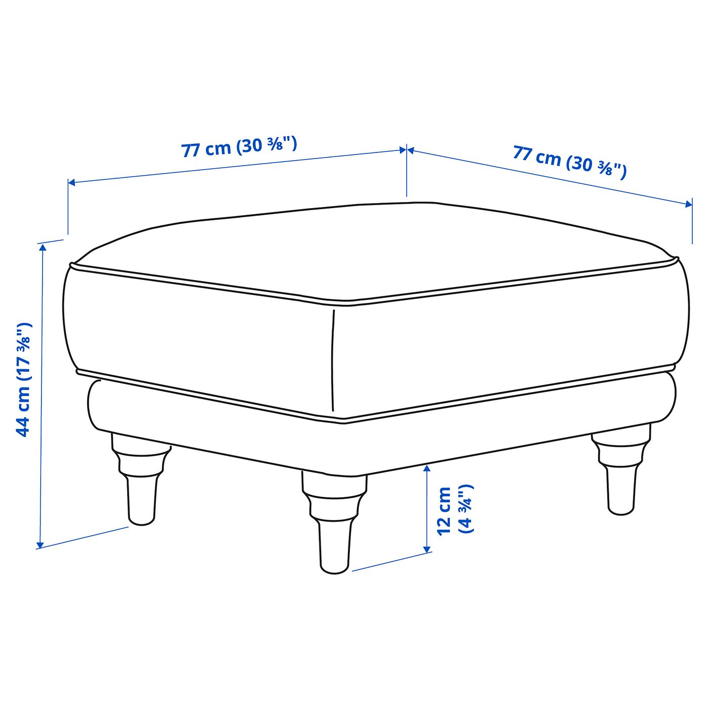 オットマン IKEA esseboda-footstool-tallmyra-
