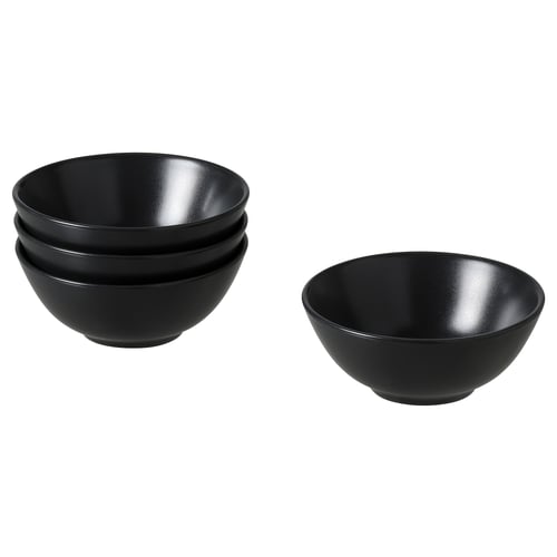 FÄRGKLAR フェルグクラー ボウル, マット ダークグレー, 12 cm