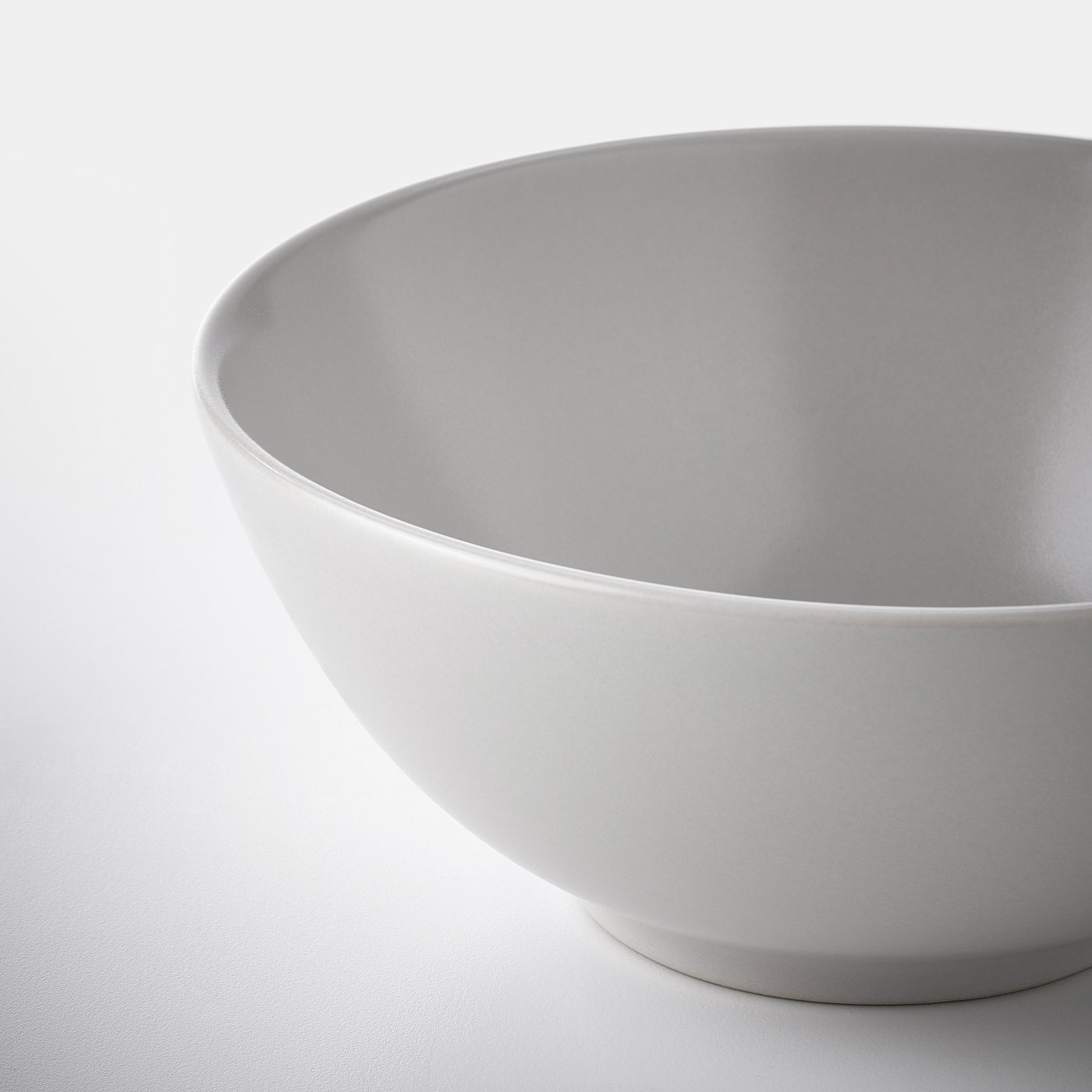 FÄRGKLAR フェルグクラー ボウル, マット ライトグレー, 12 cm