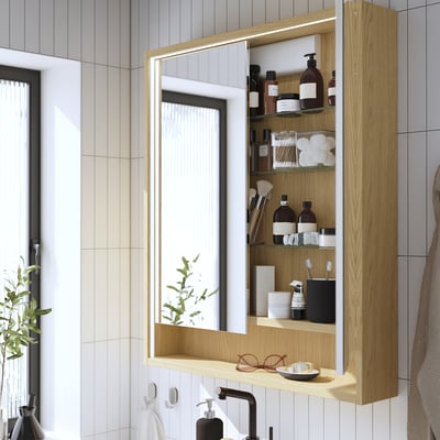 木製（ウッド）のミラーキャビネット・鏡面収納の通販 - IKEA