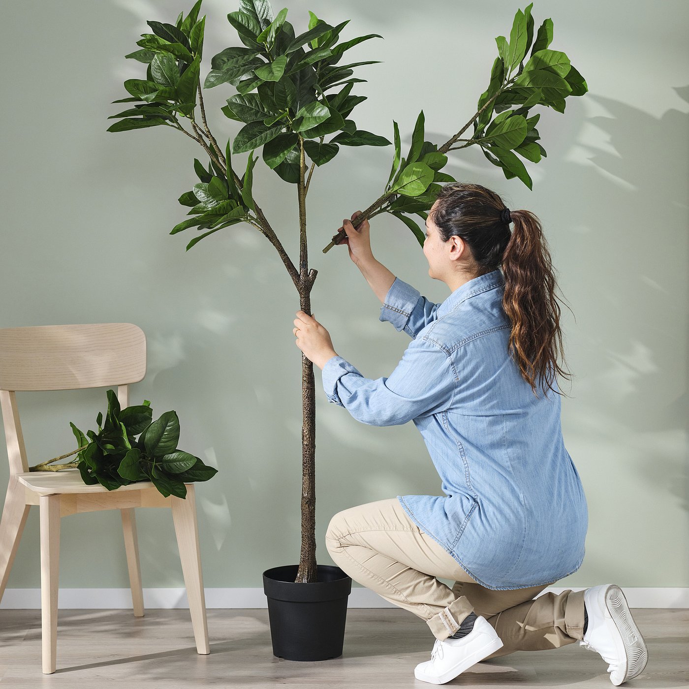 FEJKA フェイカ 人工観葉植物, 室内/屋外用 モクレン, 23 cm - IKEA