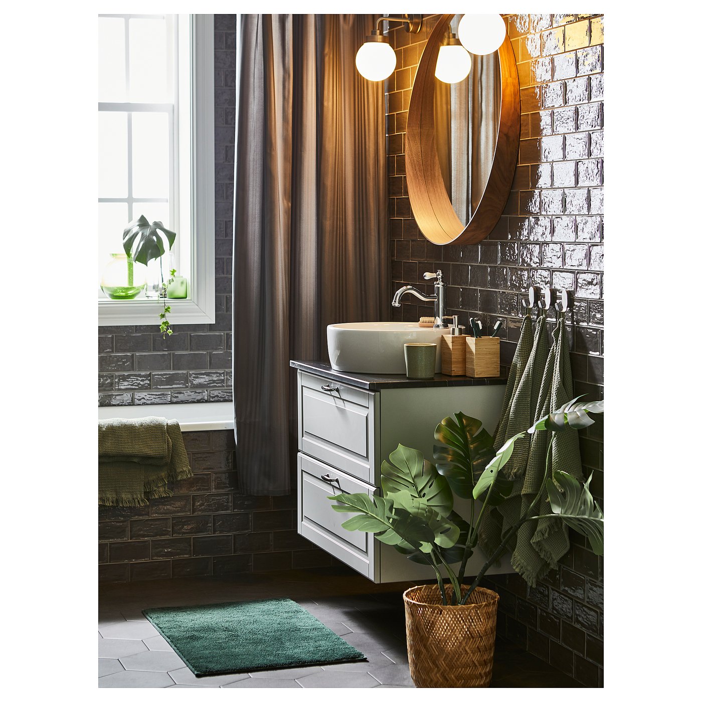 FEJKA フェイカ 人工観葉植物, 室内/屋外用 モンステラ, 19 cm