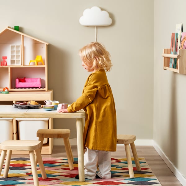FLISAT フリサット 子ども用スツール, パイン材
