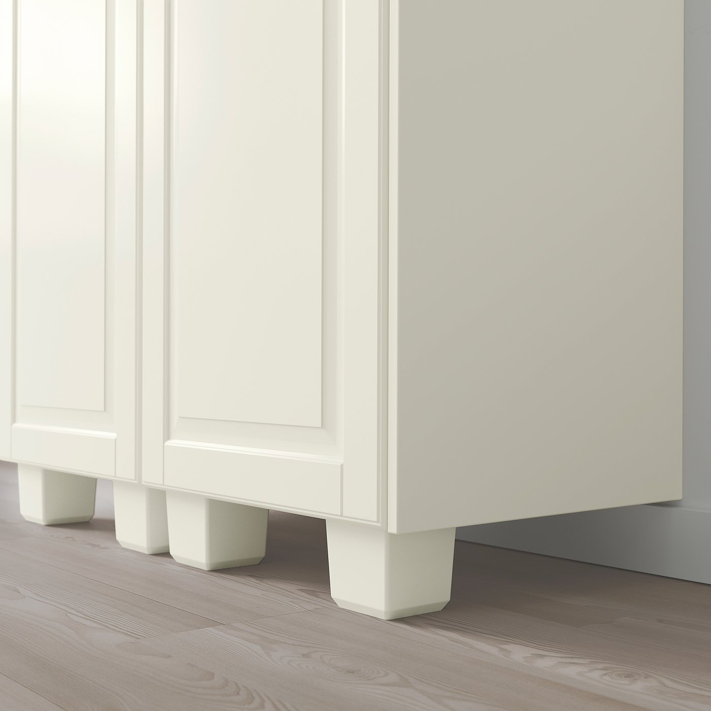 FÖRBÄTTRA フォルベットラ 脚, オフホワイト, 8 cm - IKEA
