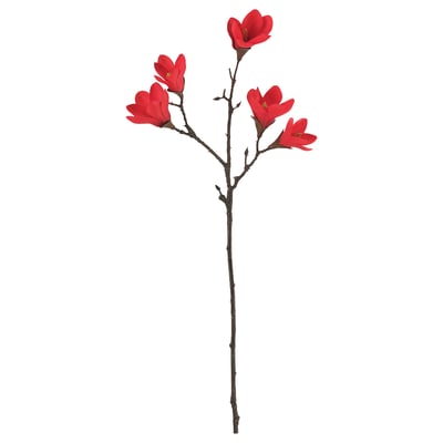 FÖSSTA フォスッタ 造花, モクレン/レッド, 50 cm