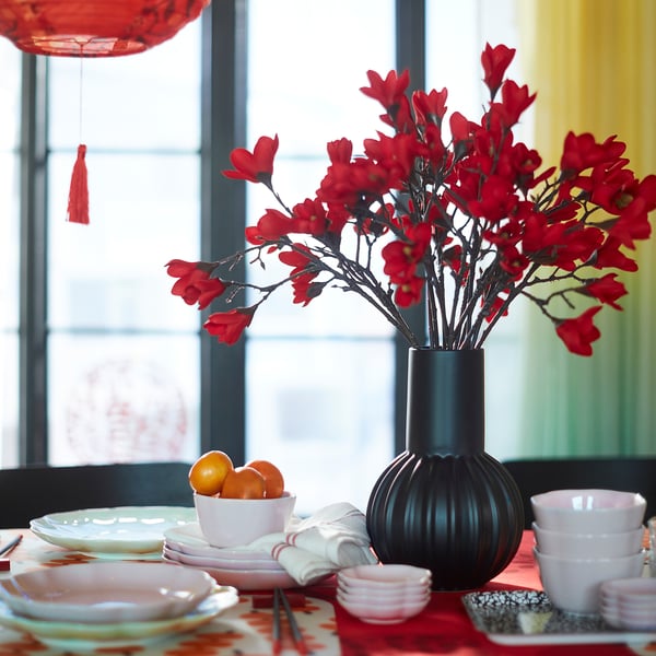 FÖSSTA フォスッタ 造花, モクレン/レッド, 50 cm